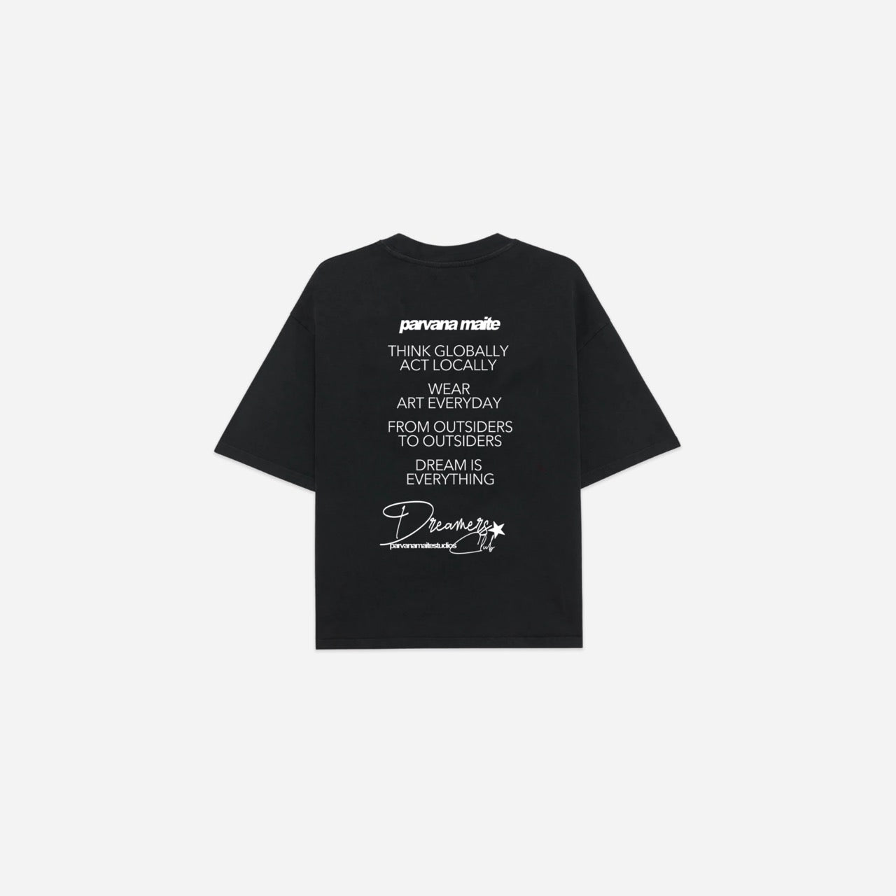 DREAMERS CLUB BLACK T-SHIRT